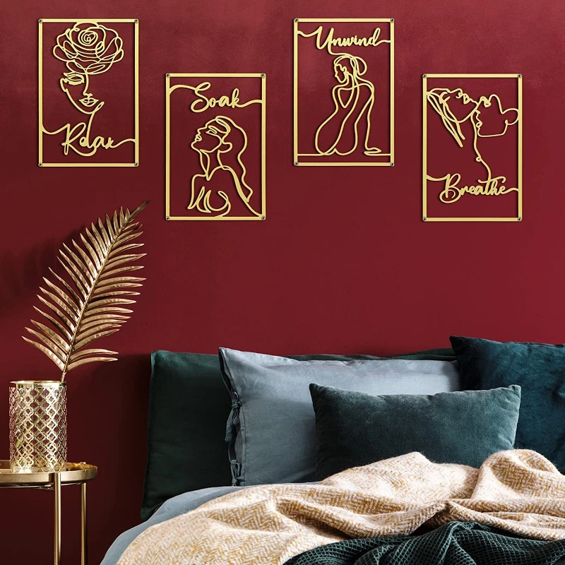 Gold Wall Decor Metal Modern Abstract Female Body Line Paintings Hangings Wall Art Decor 3D Wall Sculptures Home Room Decoration
Gold Wall Decor Metal Modern Abstract Female Body Line Paintings Hangings Wall Art Decor 3D Wall Sculptures Home Room Decoration