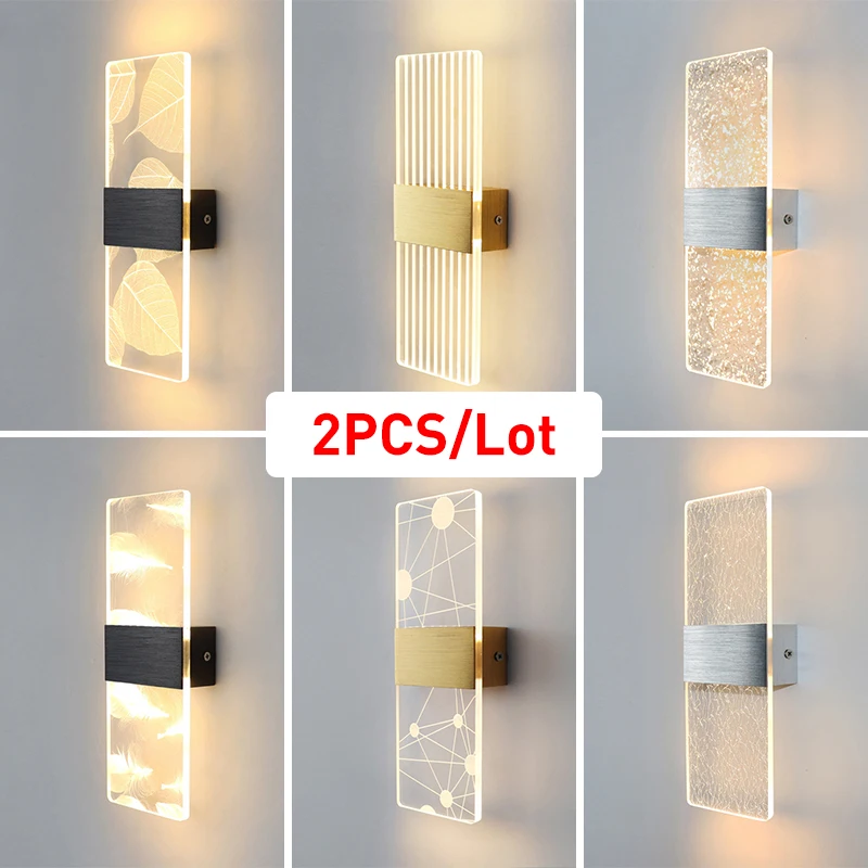 2PC/Lot Acrylic LED Wall Lamp 6W Balcony Aisle Bedside Light Modern Nordic Indoor Sconce Lamp AC85-265V For Living Room Bedroom
2PC/Lot Acrylic LED Wall Lamp 6W Balcony Aisle Bedside Light Modern Nordic Indoor Sconce Lamp AC85-265V For Living Room Bedroom