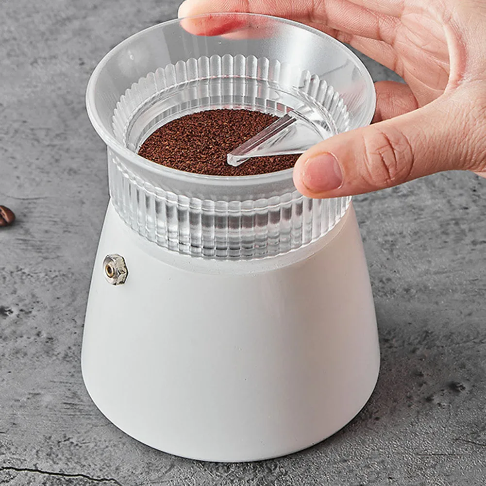 Plastic Moka Pot Coffee Dosing Ring Tamper Distributor 82MM/90MM 2-6 Cups Espresso Tools Portafilters Coffee Filter Replace Ring
Plastic Moka Pot Coffee Dosing Ring Tamper Distributor 82MM/90MM 2-6 Cups Espresso Tools Portafilters Coffee Filter Replace Ring