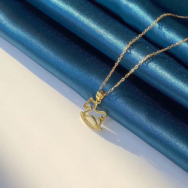 925 Sterling silver 18 Inches Fairy Tale Horse Zircon Necklace For Women Fashion Charm Wedding Party Girl Gift Jewelry
925 Sterling silver 18 Inches Fairy Tale Horse Zircon Necklace For Women Fashion Charm Wedding Party Girl Gift Jewelry