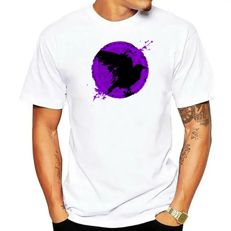 7795D Raven Purple Watercolor Design Men Black T-shirts Mans Short Sleeve Crew Neck Tee Shirt Cotton Tops Clothing Animal
7795D Raven Purple Watercolor Design Men Black T-shirts Mans Short Sleeve Crew Neck Tee Shirt Cotton Tops Clothing Animal