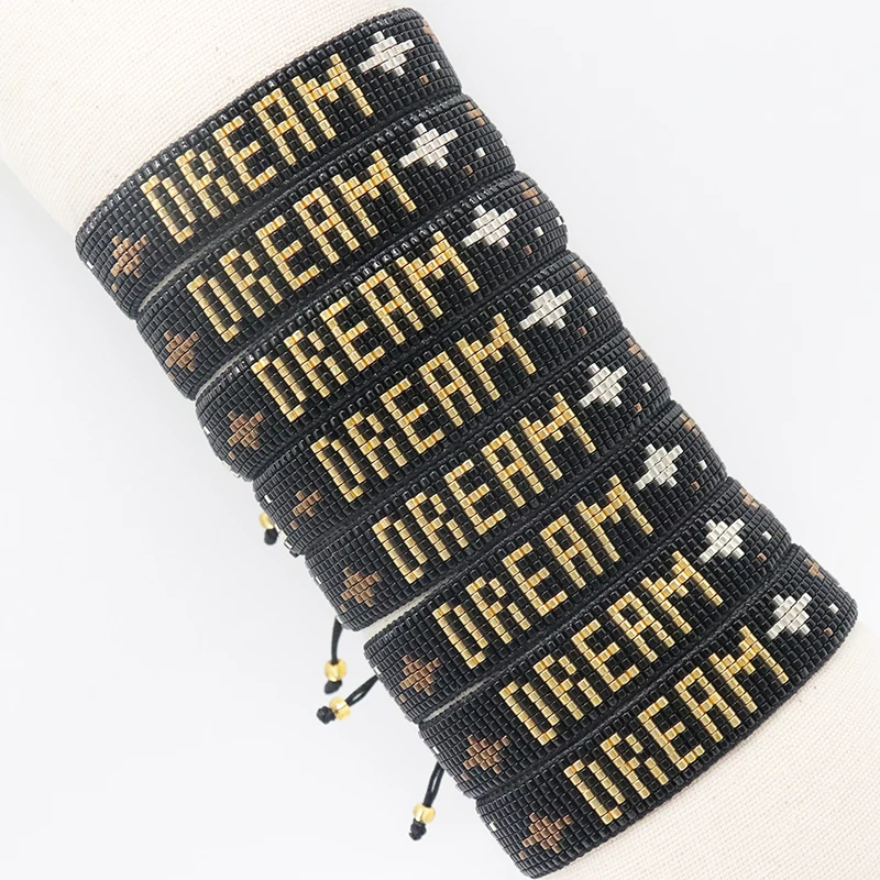 BLUESTAR 2022 New Braided Bracelet Adjustable Miyuki For Women woven Bracelet Letter Embroidery Tassel Friendship Bracelet Gift
BLUESTAR 2022 New Braided Bracelet Adjustable Miyuki For Women woven Bracelet Letter Embroidery Tassel Friendship Bracelet Gift