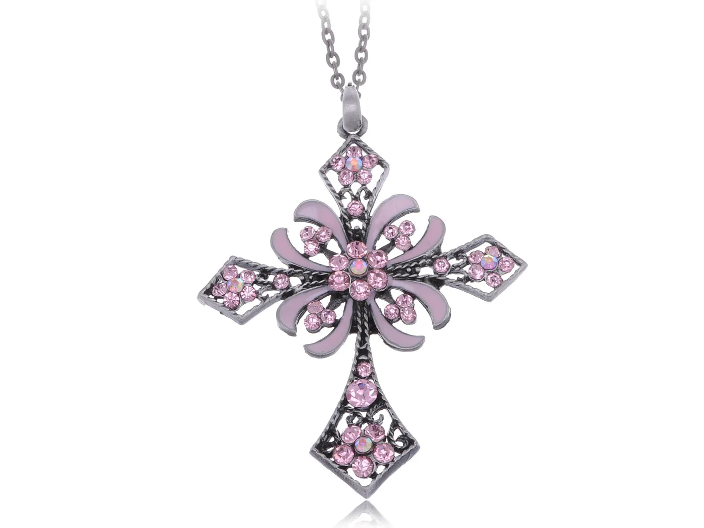 Pink Rose Daisy Flower Enamel Fashion French Fleur de Lis Holy Cross Pendant Necklace
Pink Rose Daisy Flower Enamel Fashion French Fleur de Lis Holy Cross Pendant Necklace