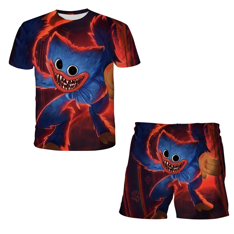 Trendy Children's Clothing for Kids The Summer,Toy HuggyWuggy- Print T-Shirt Suit for Young Children,Short Sleeves Sets for Boys
Trendy Children's Clothing for Kids The Summer,Toy HuggyWuggy- Print T-Shirt Suit for Young Children,Short Sleeves Sets for Boys