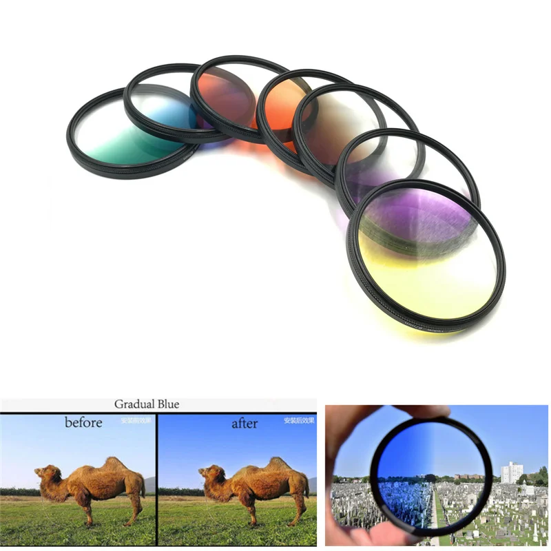30 37 40.5 43 52 55 58 67 72 77 82mm Circle Graduated Gradual Gradient Filter Grey Red Blue Orange YellowColor Lens Filter
30 37 40.5 43 52 55 58 67 72 77 82mm Circle Graduated Gradual Gradient Filter Grey Red Blue Orange YellowColor Lens Filter