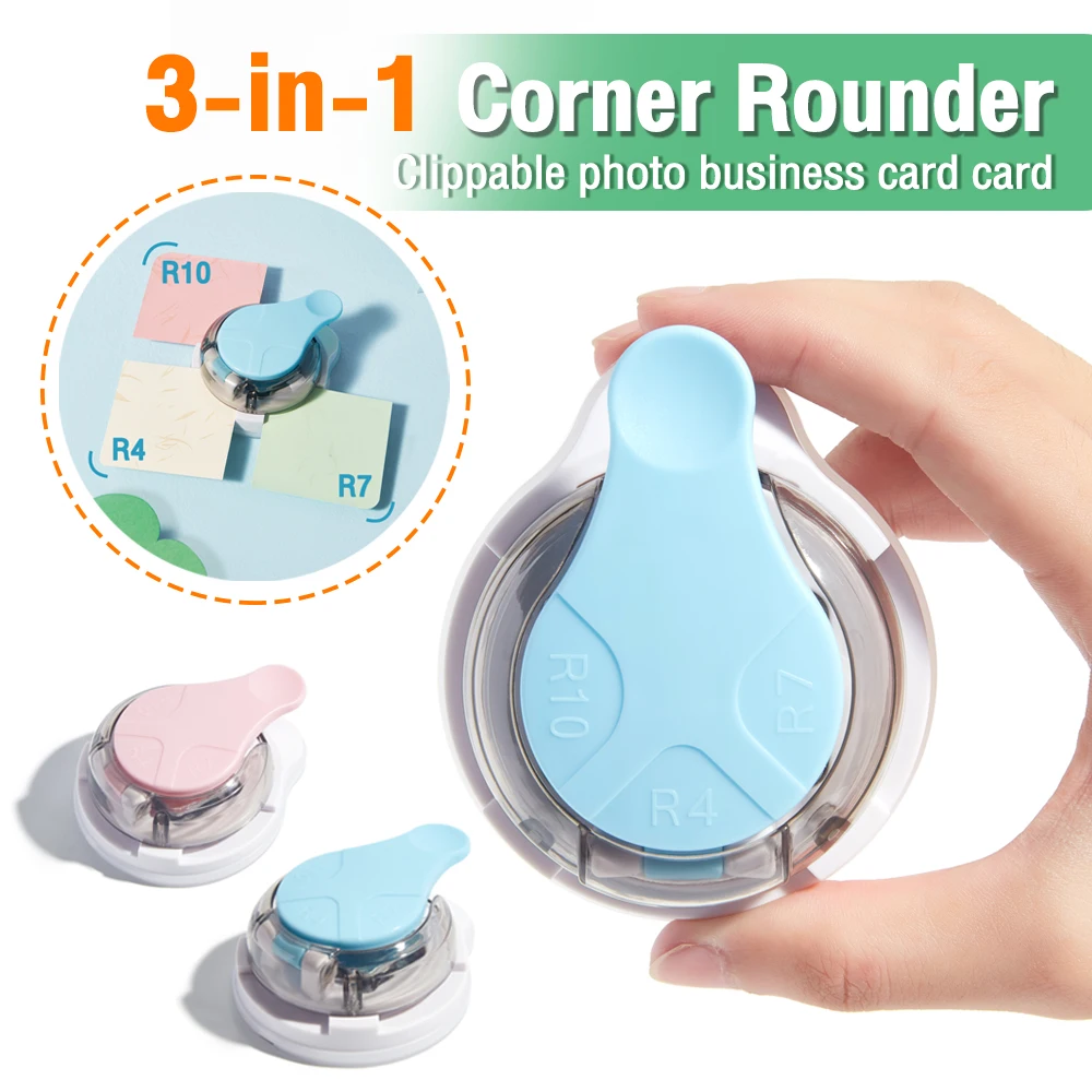 3 in 1 Corner Rounder Mini Corner Trimmer Punch Round Corner DIY Paper Card Photo Planner Cutting Supplies Chamfer Tools
3 in 1 Corner Rounder Mini Corner Trimmer Punch Round Corner DIY Paper Card Photo Planner Cutting Supplies Chamfer Tools