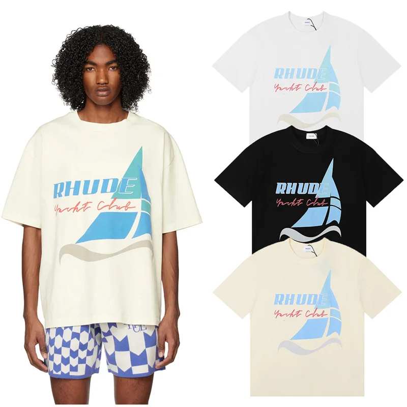 2023 New RHUDE Yacht Club Printed High Weight Double Yarn Cotton Short Sleeve T-shirt For Teenagers
2023 New RHUDE Yacht Club Printed High Weight Double Yarn Cotton Short Sleeve T-shirt For Teenagers