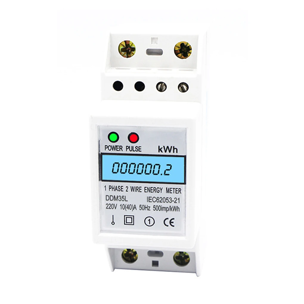 Electric Meter 10-40A 220V/230V 50/60Hz Stable Performance Professional Design Plastic Measurement Replacement for DDM35L
Electric Meter 10-40A 220V/230V 50/60Hz Stable Performance Professional Design Plastic Measurement Replacement for DDM35L
