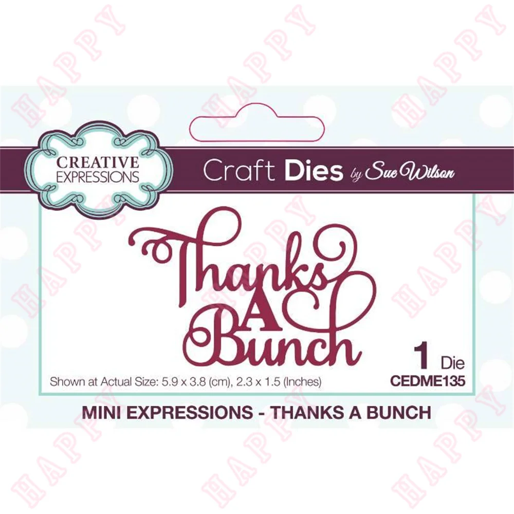 Metal Cutting Dies Thanks A Bunch Craft DIY Scrapbooking Envelope Greeting Card Decorative Embossing Handcraft Paper Template
Metal Cutting Dies Thanks A Bunch Craft DIY Scrapbooking Envelope Greeting Card Decorative Embossing Handcraft Paper Template