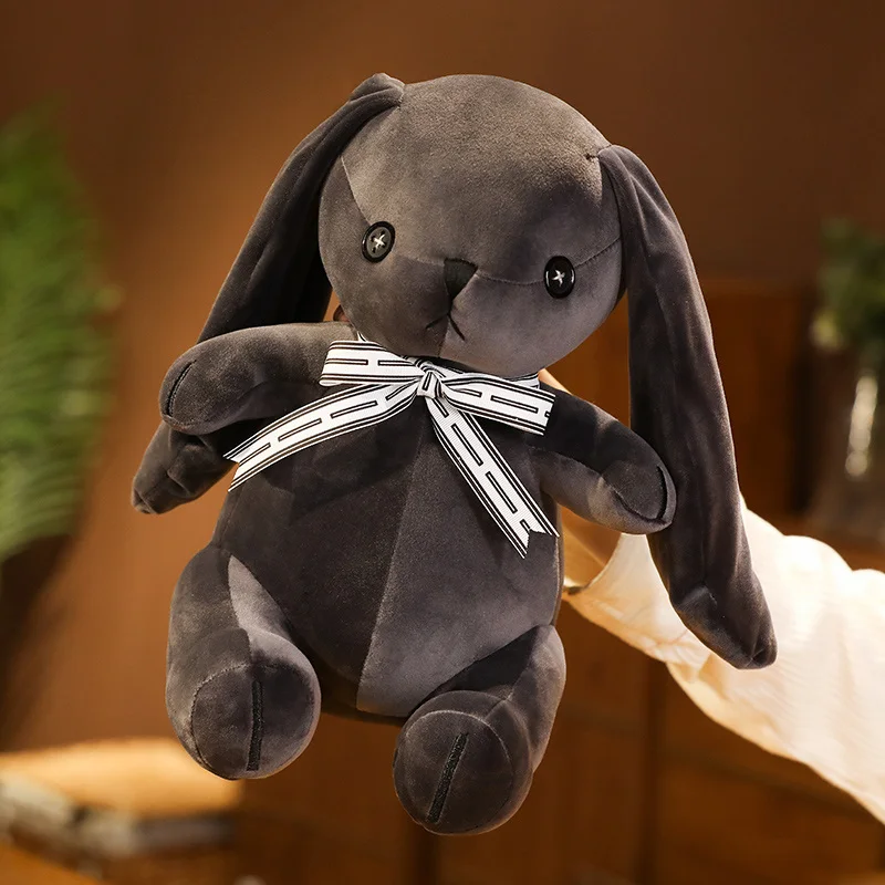 35cm High Quality Long Ears Black Rabbit Plush Toy Stuffed Soft Animla Doll For Girl Kid Baby Birthday Gift Room Shop Bunny Deco
35cm High Quality Long Ears Black Rabbit Plush Toy Stuffed Soft Animla Doll For Girl Kid Baby Birthday Gift Room Shop Bunny Deco
