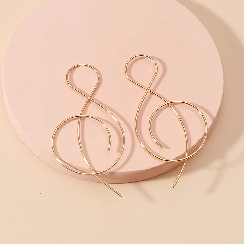 Irregular Music Note Earrings Simple Treble Clef Earrings Fashion Temperament Women Long Dangle Earrings
Irregular Music Note Earrings Simple Treble Clef Earrings Fashion Temperament Women Long Dangle Earrings