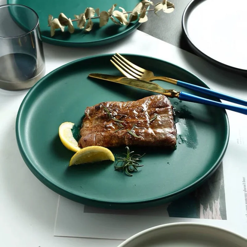 Nordic Style Steak Western Plate Subnet Red Creative Fruit Salad Cake Plate Dish Household Ceramic Tableware
Nordic Style Steak Western Plate Subnet Red Creative Fruit Salad Cake Plate Dish Household Ceramic Tableware