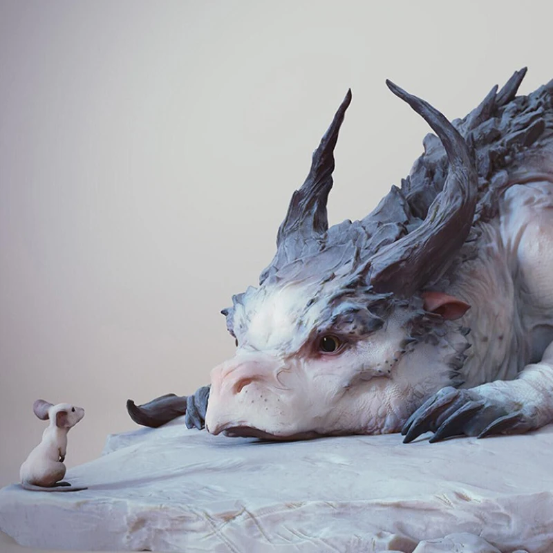 Resin Craft Dragon And Mouse Art Statue Ornament Living Room Bedroom Desk Decoration Hom Decoration Accessories
Resin Craft Dragon And Mouse Art Statue Ornament Living Room Bedroom Desk Decoration Hom Decoration Accessories