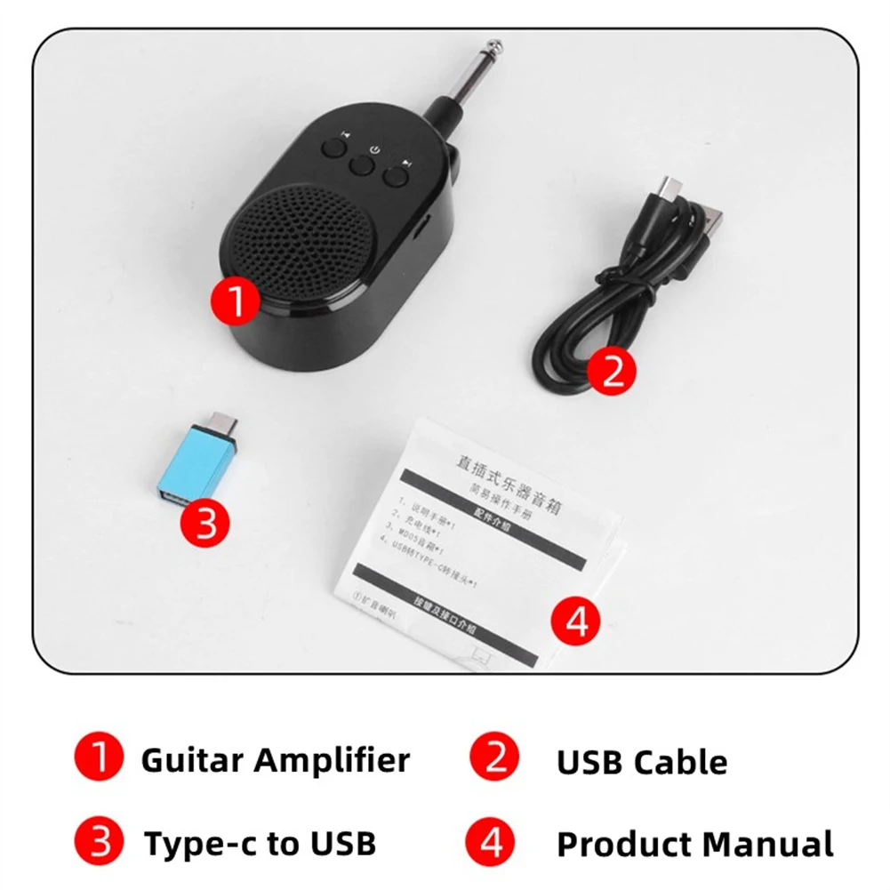 Mini Amplifie Mini Guitar AMP 4hours 6.35mm Plug Mini Amplifier USB Rechargeable Black For Electric Guitar Bass
Mini Amplifie Mini Guitar AMP 4hours 6.35mm Plug Mini Amplifier USB Rechargeable Black For Electric Guitar Bass