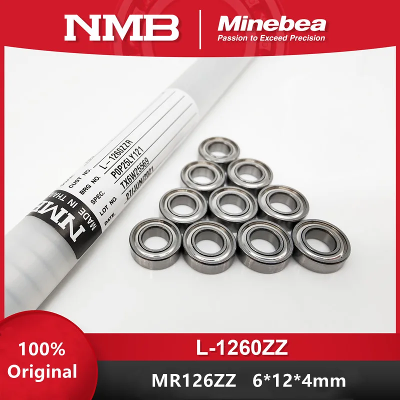 Original NMB Minebea bearing MR126ZZ L-1260ZZ 6*12*4mm high quality miniature ball bearings 6x12x4 mm
Original NMB Minebea bearing MR126ZZ L-1260ZZ 6*12*4mm high quality miniature ball bearings 6x12x4 mm
