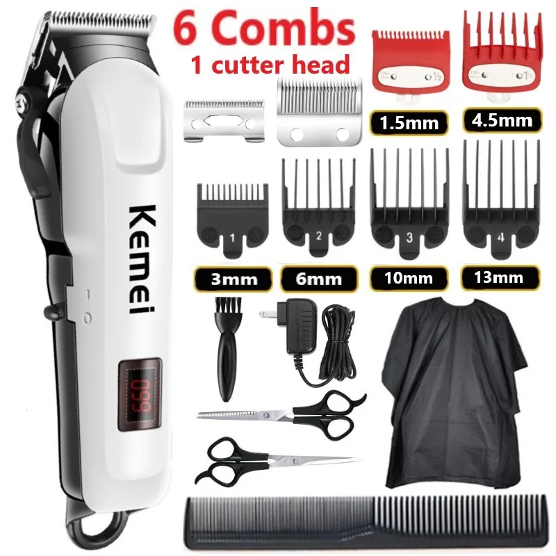 Kemei Electric Hair Clipper Hair Cut Maching Wireless Trimmer men Professional Clipper Machine Rechargeable Hair Cut Barber 809A
Kemei Electric Hair Clipper Hair Cut Maching Wireless Trimmer men Professional Clipper Machine Rechargeable Hair Cut Barber 809A