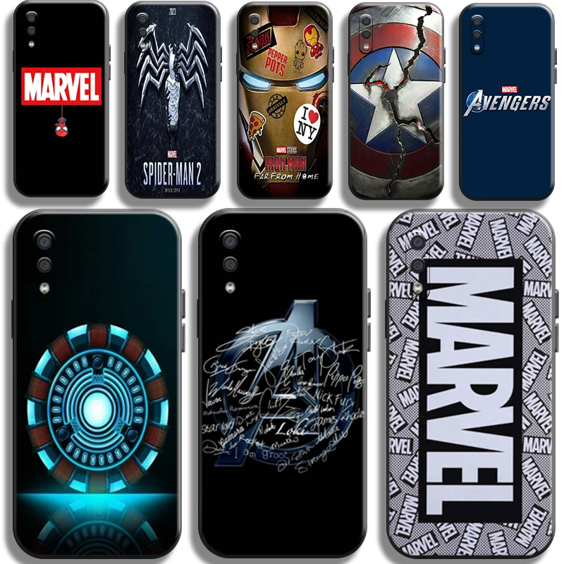 

Marvel Avenger Logo For Samsung Galaxy A01 A01 Core Phone Case Back Shell Cover Cases Full Protection Carcasa Liquid Silicon