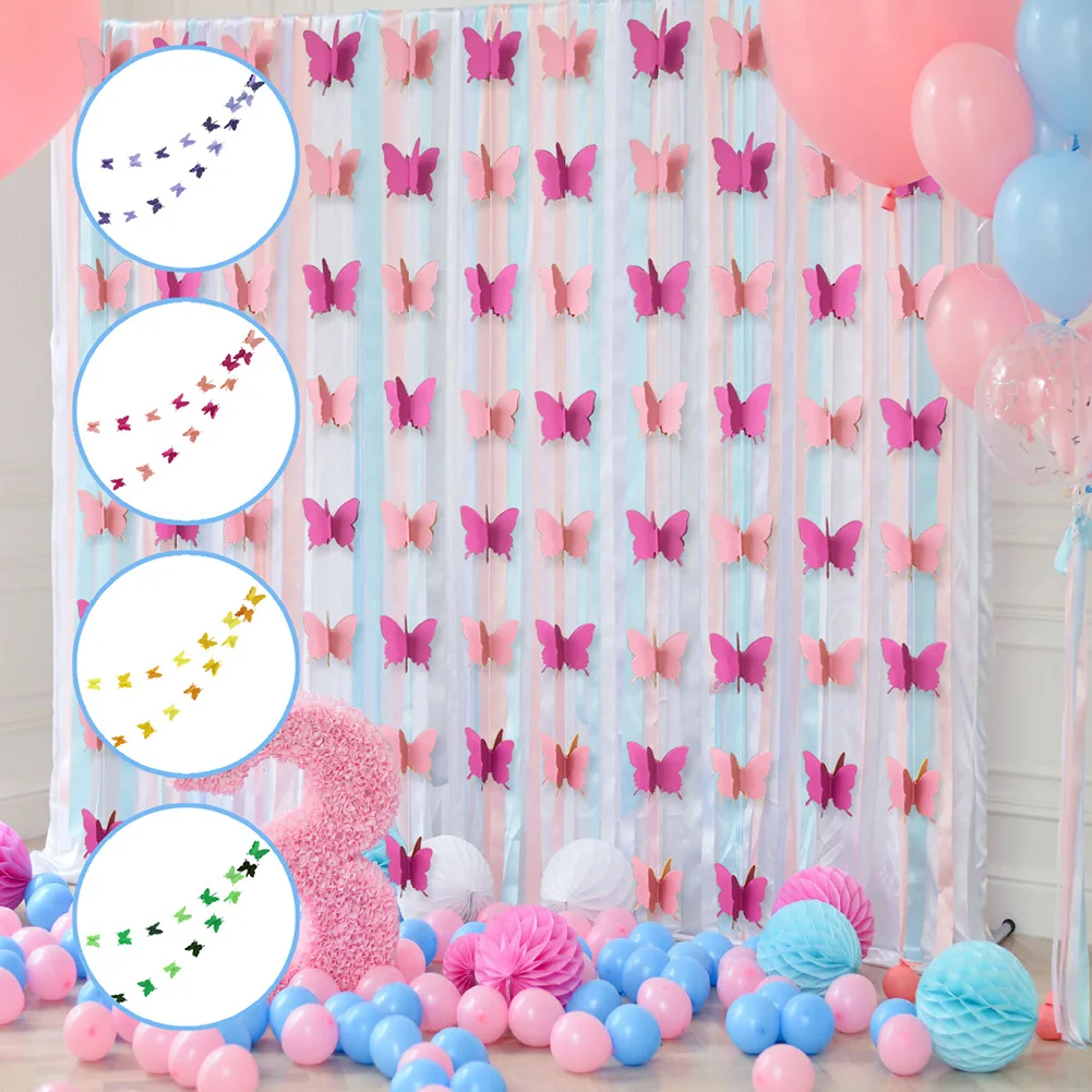 30pcs/set 3m 3D Butterfly Pull Flower Colorful Paper Garland Banner DIY Wedding Party Decoration Curtain Supplies
30pcs/set 3m 3D Butterfly Pull Flower Colorful Paper Garland Banner DIY Wedding Party Decoration Curtain Supplies