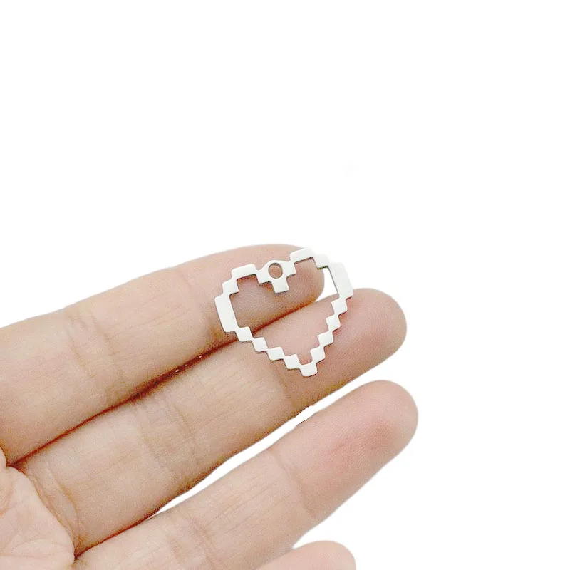 WZNB 4Pcs Stainless Steel Hearts Charms Undulation Pendant For DIY Jewelry Findings Making Earring Necklace Handmade Accessories
WZNB 4Pcs Stainless Steel Hearts Charms Undulation Pendant For DIY Jewelry Findings Making Earring Necklace Handmade Accessories