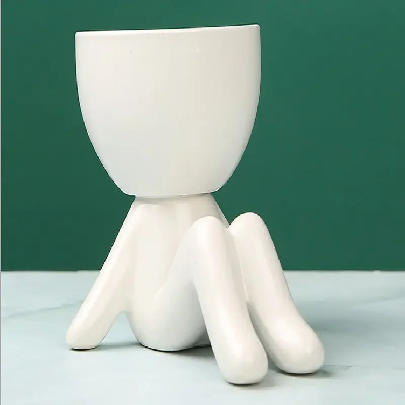 Керамические горшки для суккулентов человеческой формы 
Керамические горшки для суккулентов человеческой формы