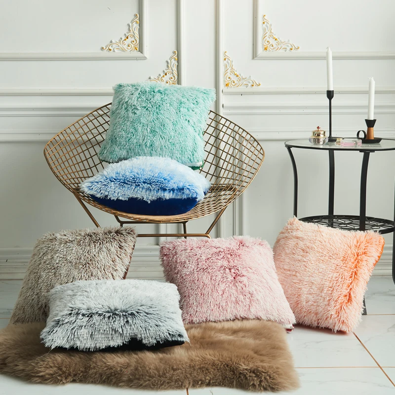 Soft Faux Fur Pillow Case Plush Cushion Cover Pink Blue Orange Pattern Home Decorative Pillow Cover 45x45cm
Soft Faux Fur Pillow Case Plush Cushion Cover Pink Blue Orange Pattern Home Decorative Pillow Cover 45x45cm
