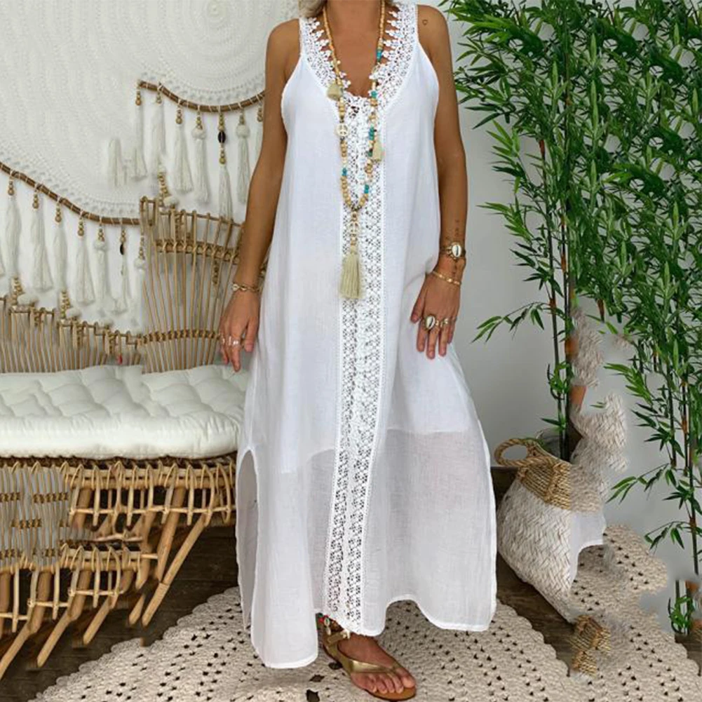 Plus Size Womens Maxi Dress Summer Sleeveless Dress Bohemia Sundress Beach Holiday Party Casual Loose Boho Dress
Plus Size Womens Maxi Dress Summer Sleeveless Dress Bohemia Sundress Beach Holiday Party Casual Loose Boho Dress