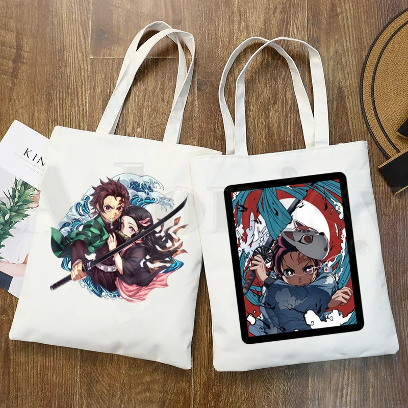 Japanese Anime Kimetsu No Yaiba Demon Slayer Graphic Cartoon Print Shopping Bags Girls Fashion Casual Pacakge Hand Bag
Japanese Anime Kimetsu No Yaiba Demon Slayer Graphic Cartoon Print Shopping Bags Girls Fashion Casual Pacakge Hand Bag