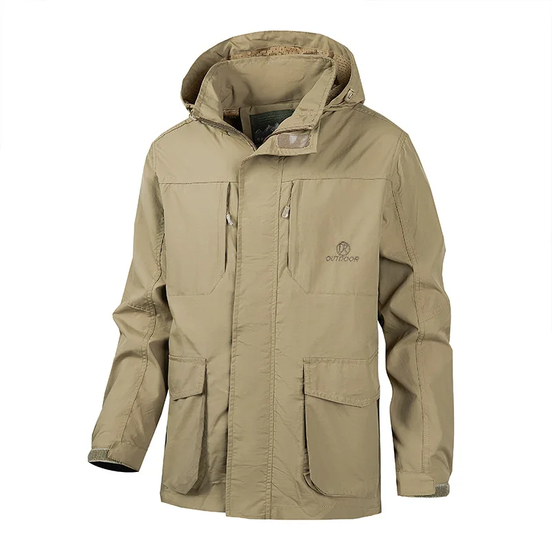 Men's Windbreaker with Hood Waterproof Jacket Cargo Clothing Raincoat Shell for Outdoor Hiking Climbing Traveling
Men's Windbreaker with Hood Waterproof Jacket Cargo Clothing Raincoat Shell for Outdoor Hiking Climbing Traveling