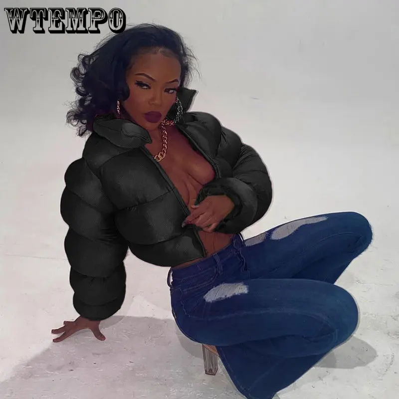 WTEMPO Short Cotton Jacket Solid Color Winter Warm Fashion Women's Thickened Parkas Casual Long Sleeve Fluorescent Green Coat
WTEMPO Short Cotton Jacket Solid Color Winter Warm Fashion Women's Thickened Parkas Casual Long Sleeve Fluorescent Green Coat