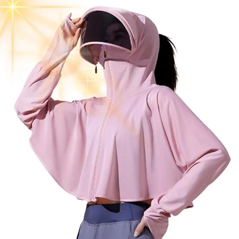 Sun Protection Long Sleeve Shawl Uv Block Jacket Hooded For Women Hooded Shirts For Traveling Vacation Climbing Fishing Cycling
Sun Protection Long Sleeve Shawl Uv Block Jacket Hooded For Women Hooded Shirts For Traveling Vacation Climbing Fishing Cycling