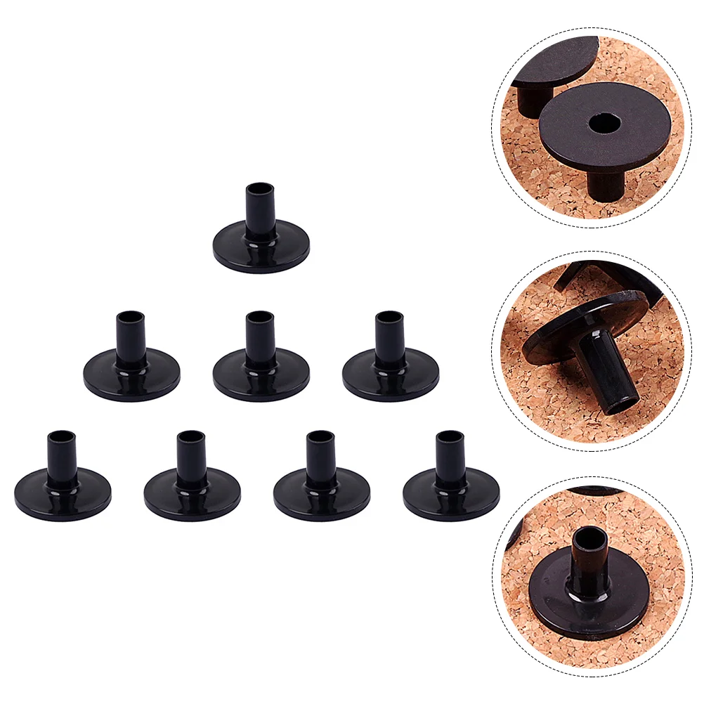 8 Pcs Plastic Seat Drum Parts Accessory Washers Musical Instrument Black Sleeves 
8 Pcs Plastic Seat Drum Parts Accessory Washers Musical Instrument Black Sleeves