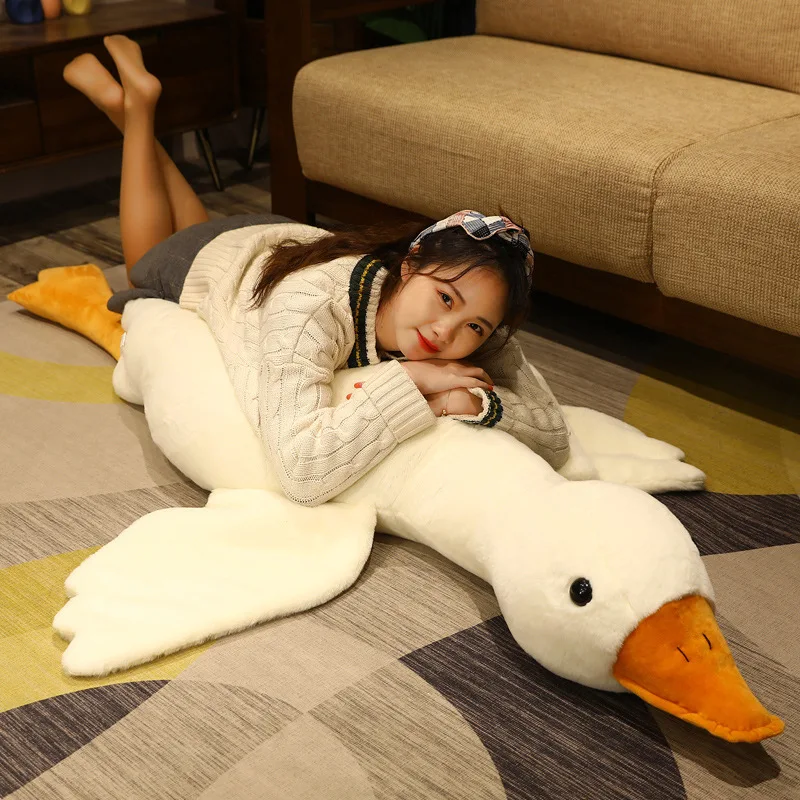 130cm Cute Cotton Goose Stuffed Toys Animal Baby Accompanying Dolls Plush Comfort Dolls Soft Pillow Nordic Home Decor
130cm Cute Cotton Goose Stuffed Toys Animal Baby Accompanying Dolls Plush Comfort Dolls Soft Pillow Nordic Home Decor