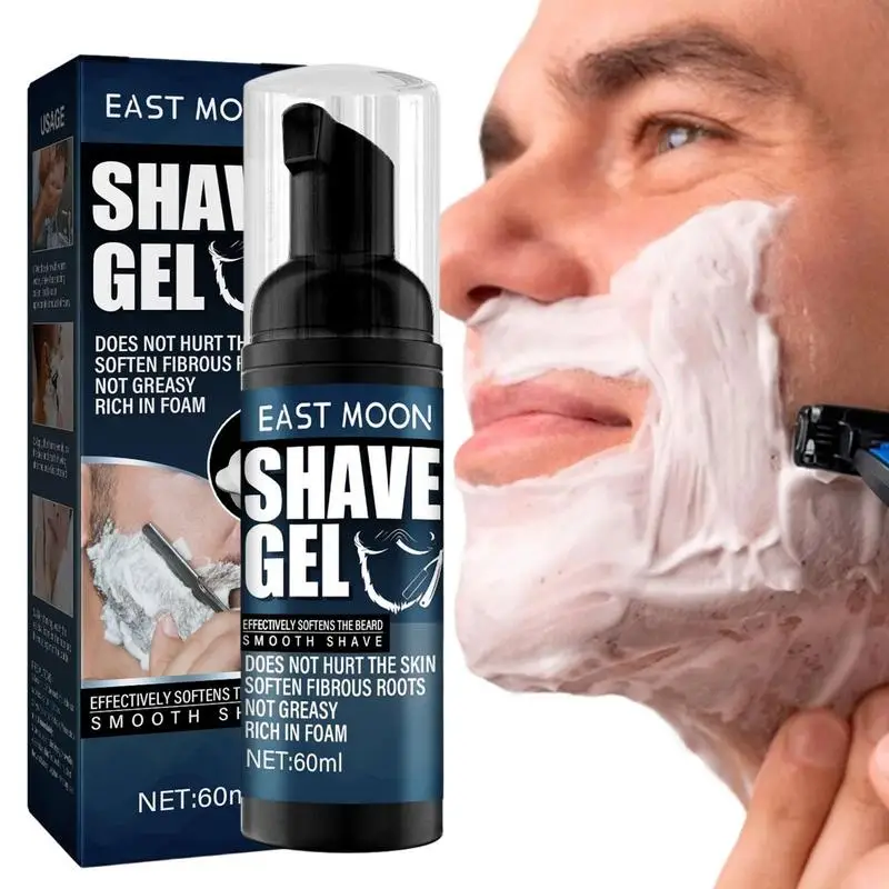 

60g Shave Gel Foam Gentle Moisturizing Shaving Cream For Refreshing Cleaning Softening Beard 2.02 Fl Oz Shaving Gel For Men