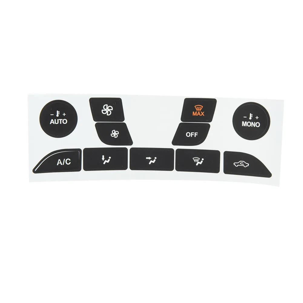 Useful Durable High Quality Repair Sticker A/C Button Front Black Decorative For Vehicle Replacement Accessories
Useful Durable High Quality Repair Sticker A/C Button Front Black Decorative For Vehicle Replacement Accessories