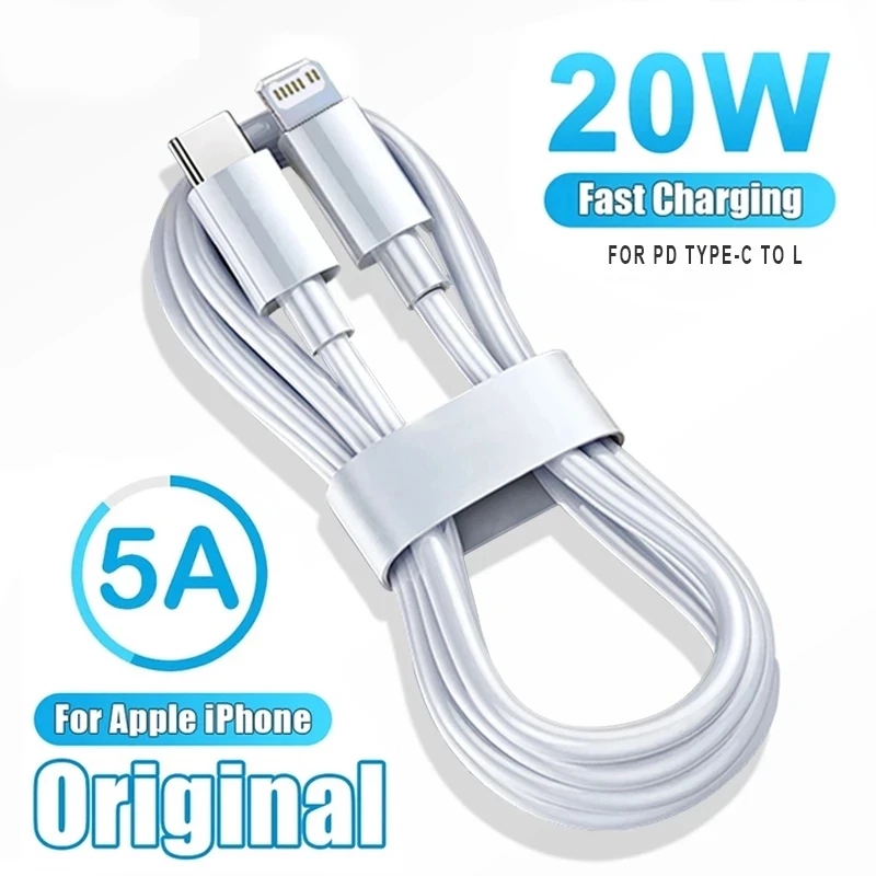 

20W Fast Charging Data Sync Cord 5A PD USB Type C Cable For iOS Lightning Charger Line For iPhone 14 13 11 12 Pro Max Mini Phone