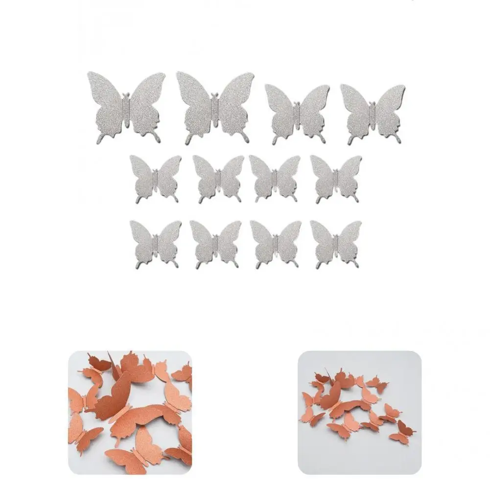 Paper 12Pcs/Set Fancy Shiny Butterfly Self-adhesive Stickers Colorfast Self-adhesive Sticker Delicate for Gifts
Paper 12Pcs/Set Fancy Shiny Butterfly Self-adhesive Stickers Colorfast Self-adhesive Sticker Delicate for Gifts