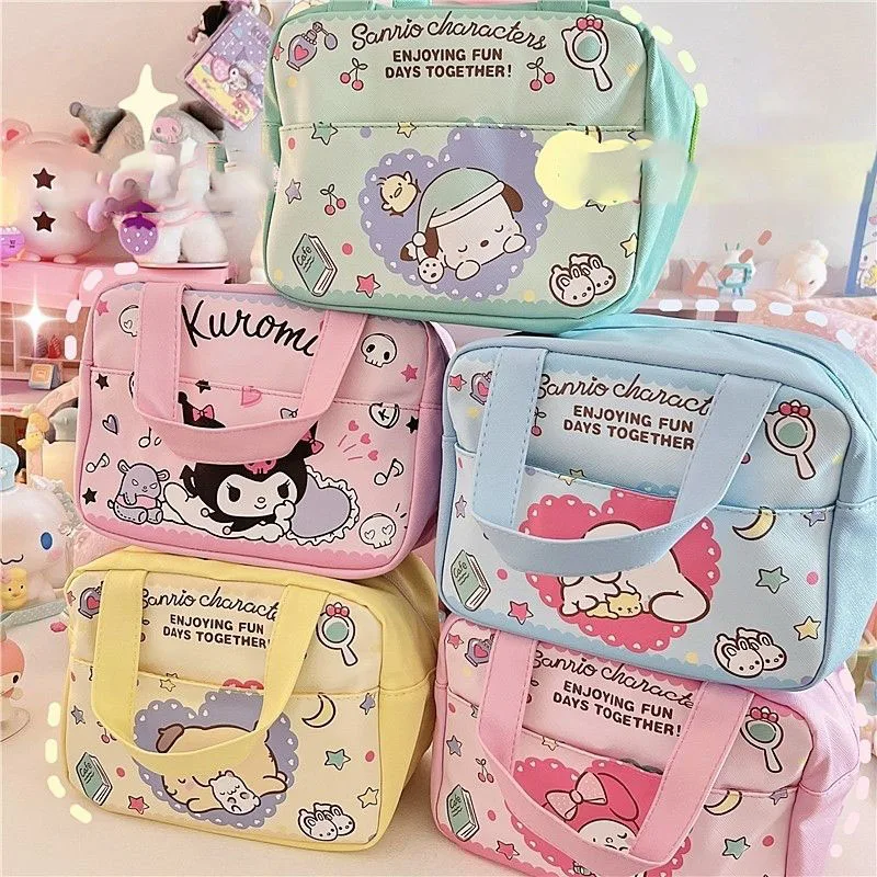 Kawaii Sanrios Thickened Thermal Bag Kuromi Cinnamoroll KT Cat Cartoon Cute Large Capacity Handbag Storage Bag Gift for Girls
Kawaii Sanrios Thickened Thermal Bag Kuromi Cinnamoroll KT Cat Cartoon Cute Large Capacity Handbag Storage Bag Gift for Girls