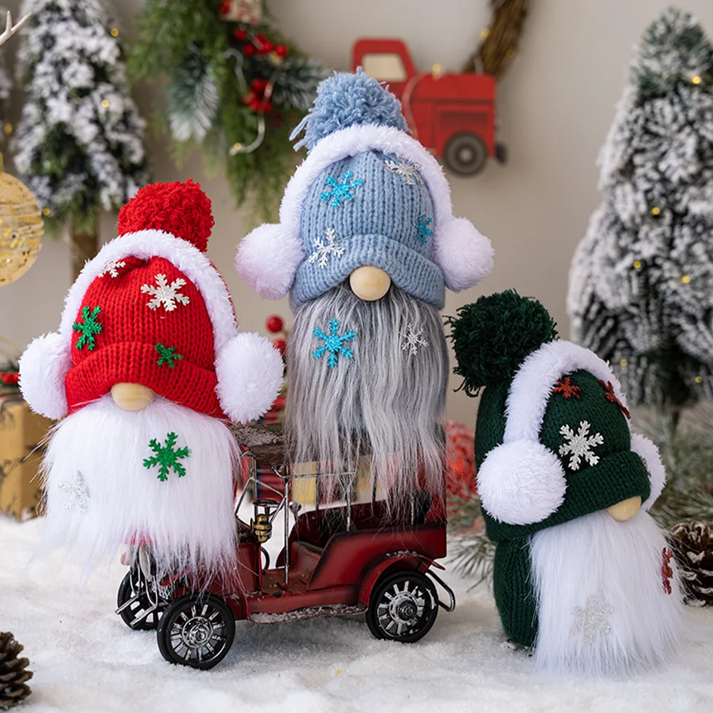 3 Pcs Ornaments Xmas Decorations Cartoon Gnome Dolls Earmuffs Garden Knitting Sofa Elder Stuffed
3 Pcs Ornaments Xmas Decorations Cartoon Gnome Dolls Earmuffs Garden Knitting Sofa Elder Stuffed