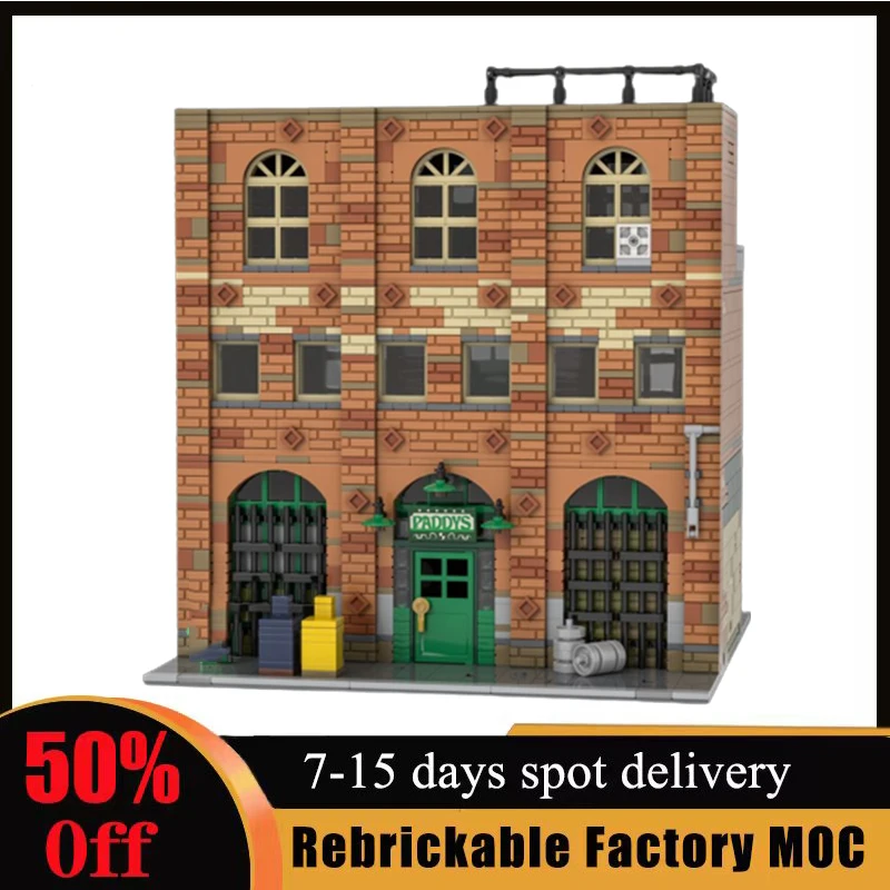 New 2541pcs Modular Paddy's Pub Building Blocks Customized MOC Street View Bricks Assembly DIY Birthday Children Toys Gifts
New 2541pcs Modular Paddy's Pub Building Blocks Customized MOC Street View Bricks Assembly DIY Birthday Children Toys Gifts