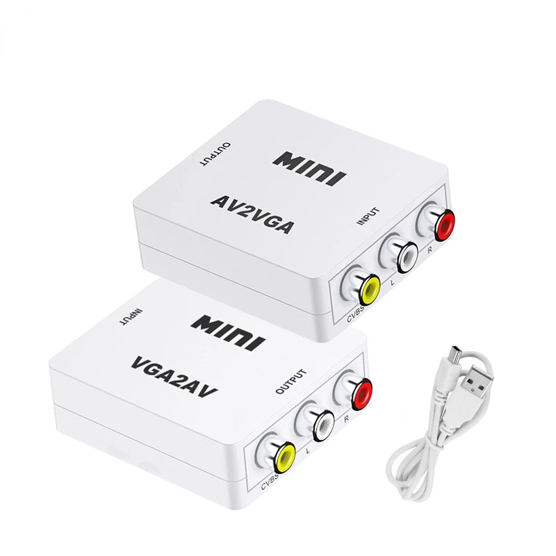 Mini AV RCA CVBS to VGA Video Converter with 3.5mm Audio Supports PAL NTS Video Adapter for TV Set-Top Box Monitor PC
Mini AV RCA CVBS to VGA Video Converter with 3.5mm Audio Supports PAL NTS Video Adapter for TV Set-Top Box Monitor PC