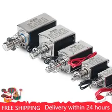 DC 12V 24V Push Pull Type Linear Solenoid Switch Open Frame Electromagnet Keepping Force 5N- 65N Travel 5mm - 15mm Solenoid Iman