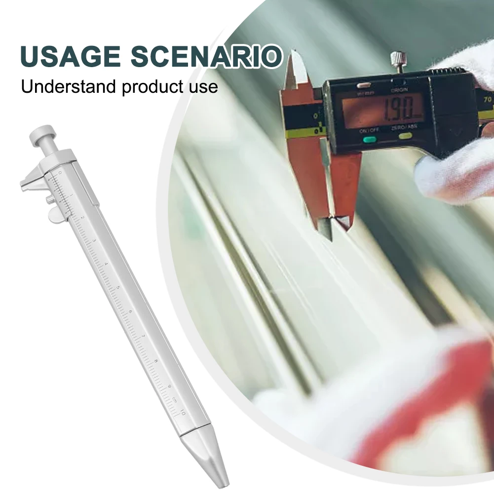 1PC Multifunction Gel Ink Pen Vernier Caliper Roller Ball Silver Color Pen Stationery Creativity Personalized Gauging Tools
1PC Multifunction Gel Ink Pen Vernier Caliper Roller Ball Silver Color Pen Stationery Creativity Personalized Gauging Tools
