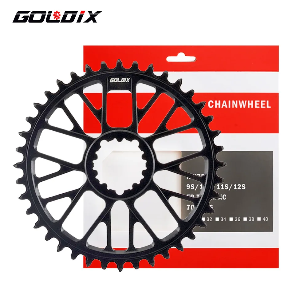 

GOLDIX Ultralight GXP Fast Install 3mm Offset Chainring Narrow Wide Teeth Single Speed Chainwheel For GX NX X1 X0 Bike Crankset