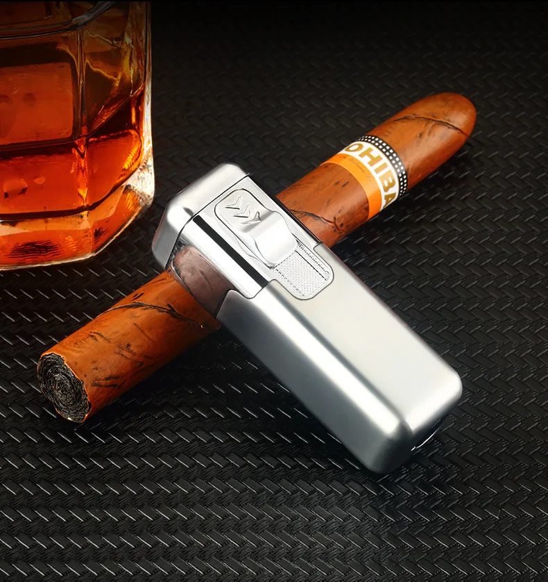 Four Straight Flush Cigar Inflatable Lighter Metal Personality Point Moxibustion Cigarette Lighter
Four Straight Flush Cigar Inflatable Lighter Metal Personality Point Moxibustion Cigarette Lighter