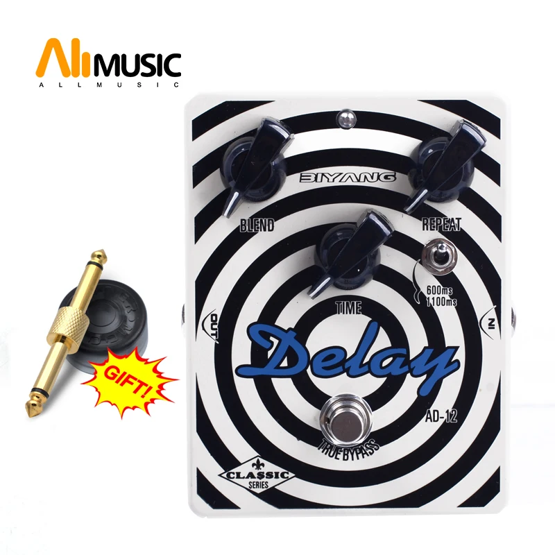 Biyang AD-12 Electric Guitar Pedal True Bypass Digital Delay Effect Pedal Custom Controls Blend Time Repeat Guitarra Pedal
Biyang AD-12 Electric Guitar Pedal True Bypass Digital Delay Effect Pedal Custom Controls Blend Time Repeat Guitarra Pedal