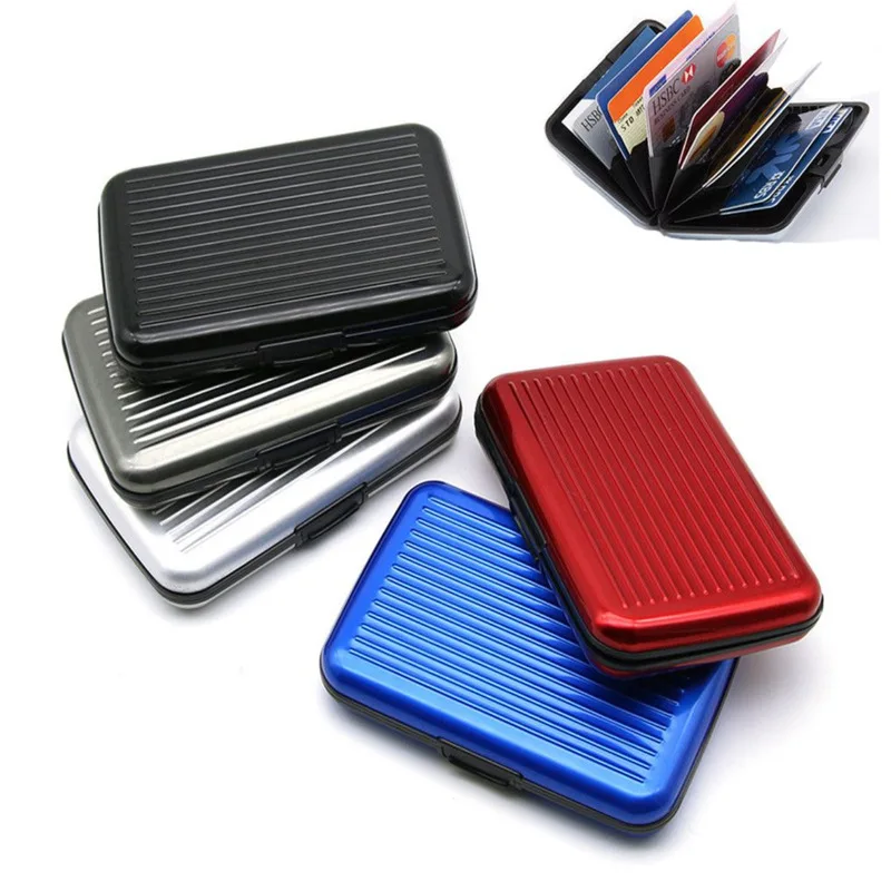 1 Pc Hard Men Aluminum Bank Card Holder Blocking Hard Case Wallet Solid Credit Card Anti-RFID Scanning Protect Card Holder
1 Pc Hard Men Aluminum Bank Card Holder Blocking Hard Case Wallet Solid Credit Card Anti-RFID Scanning Protect Card Holder