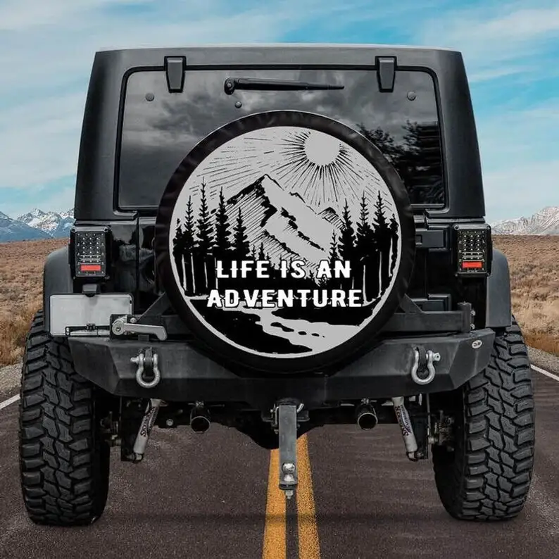 Outdoor Camping Spare Tire Cover, Life Is An Adventure, Unique Gift For Camper, Adventure Lovers
Outdoor Camping Spare Tire Cover, Life Is An Adventure, Unique Gift For Camper, Adventure Lovers