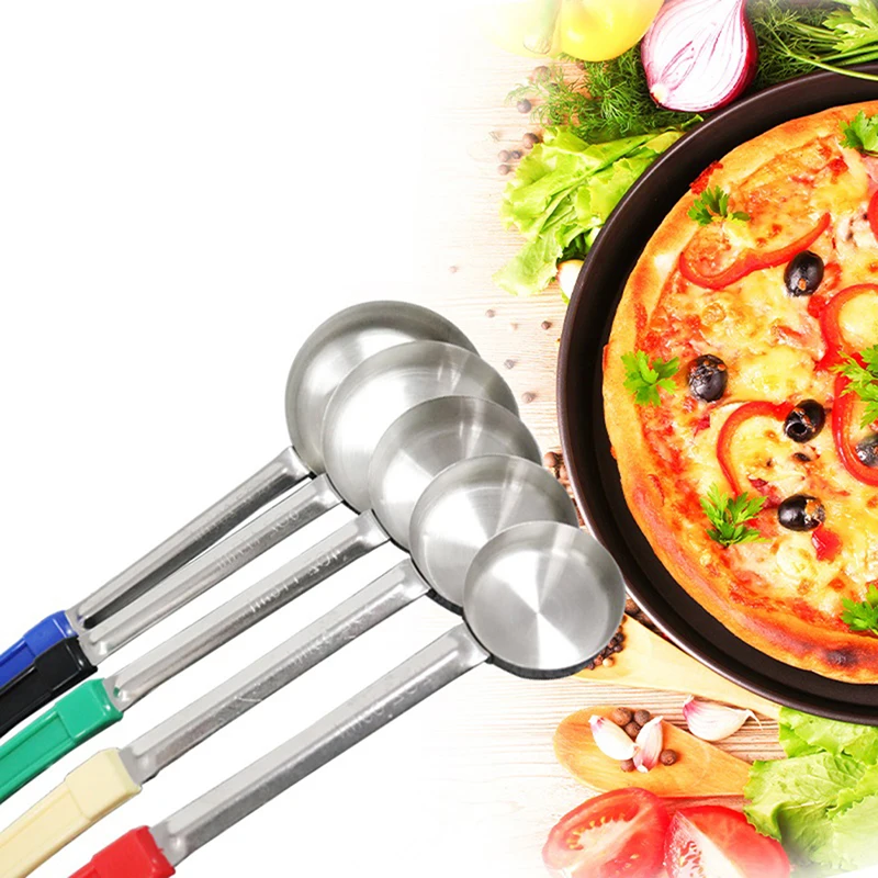 Bottom With Spoon Long Soup Ladle Stainless Flat Handle Anti-hot Tools Spread Cake Spoon Measuring Kitchen Pizza Sauce Steel
Bottom With Spoon Long Soup Ladle Stainless Flat Handle Anti-hot Tools Spread Cake Spoon Measuring Kitchen Pizza Sauce Steel
