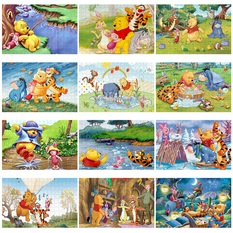 Winnie The Pooh Cartoon 35/300/500/1000 Pieces Jigsaw Puzzles for Adults Children Disney Anime Tangram Educational Toys for Kids
Winnie The Pooh Cartoon 35/300/500/1000 Pieces Jigsaw Puzzles for Adults Children Disney Anime Tangram Educational Toys for Kids