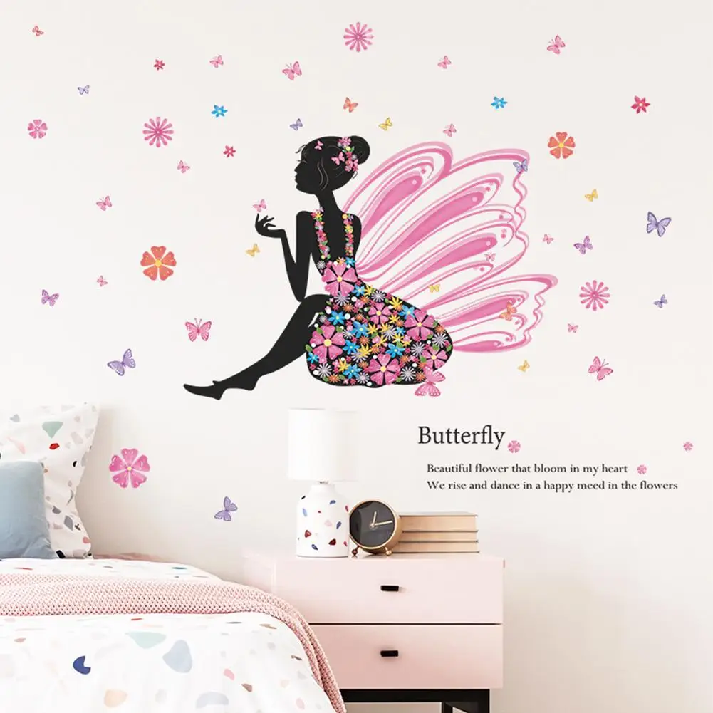 NEW Colorful Floral Elf Girl Wall Sticker Self-adhesive Wall Decal For Bedroom Living Room Wall Decoration
NEW Colorful Floral Elf Girl Wall Sticker Self-adhesive Wall Decal For Bedroom Living Room Wall Decoration